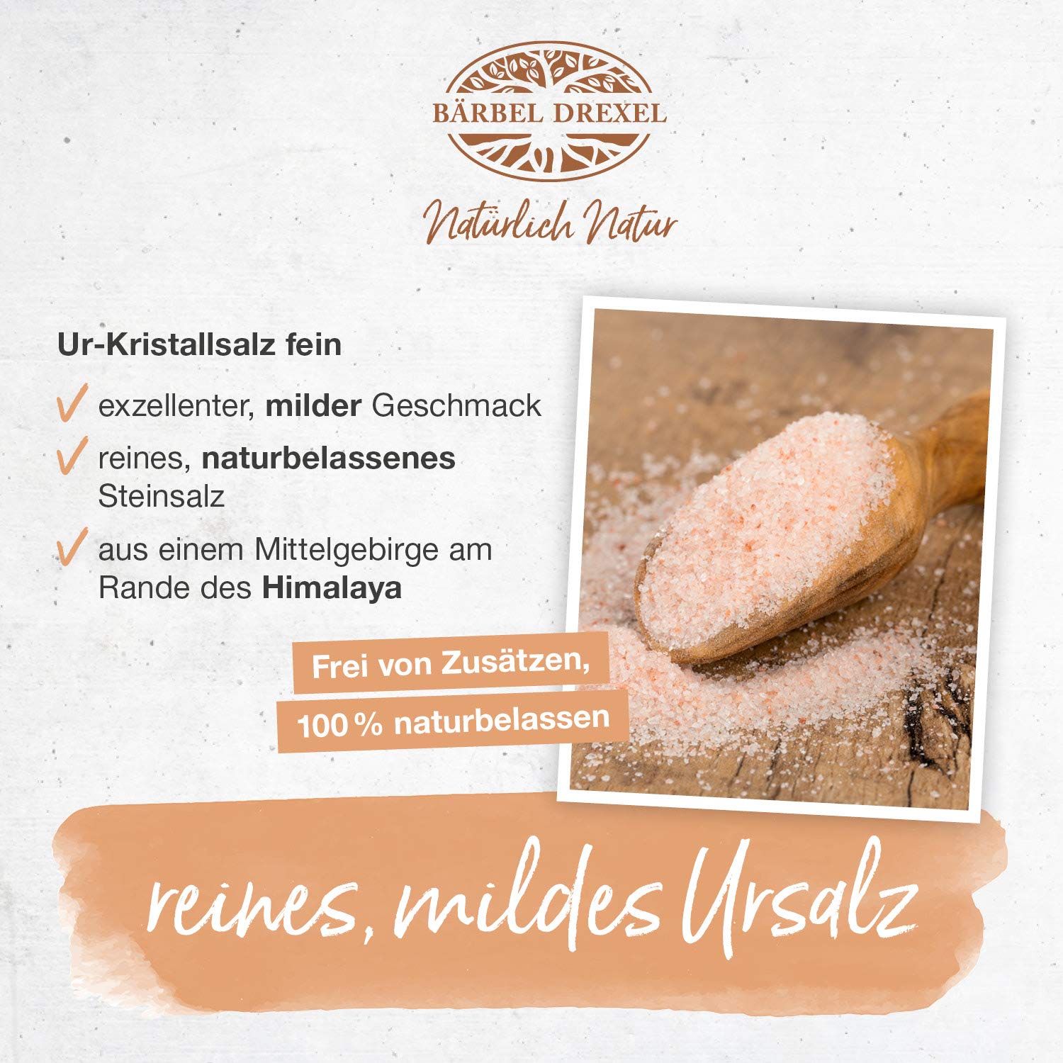 Thumbnail 1 de BÄRBEL DREXEL Rosa Kristallsalz 750g 🧂