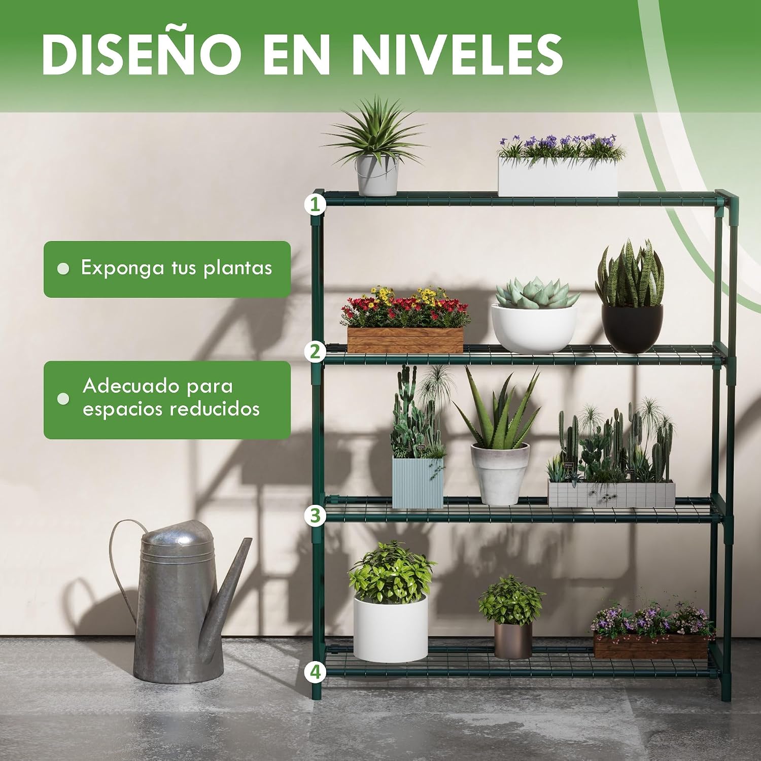 Detalle 2 de Outsunny Estantería para Plantas 4 niveles