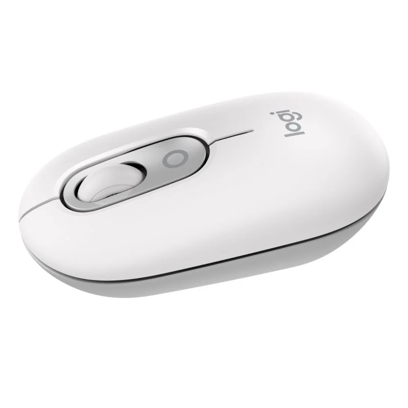 Detalle de Logitech Pop Mouse Blanco — ratón inalámbrico compacto