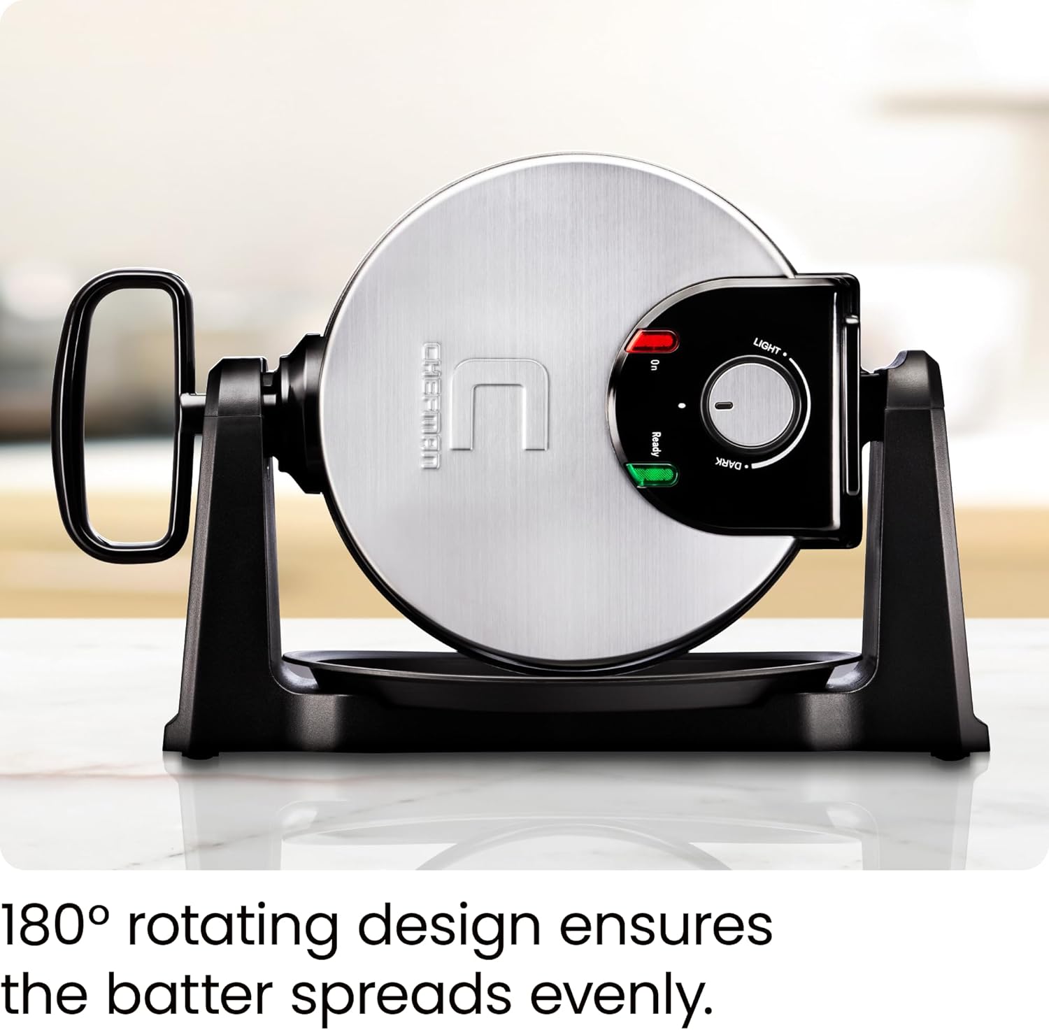 Detalle de Chefman Rotating Waffle Maker 1080W