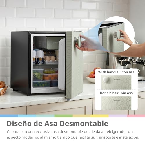 Thumbnail 1 de COMFEE' RCD48GF2EUY(E) Refrigerador Mini 43L — una puerta, diseño retro en verde