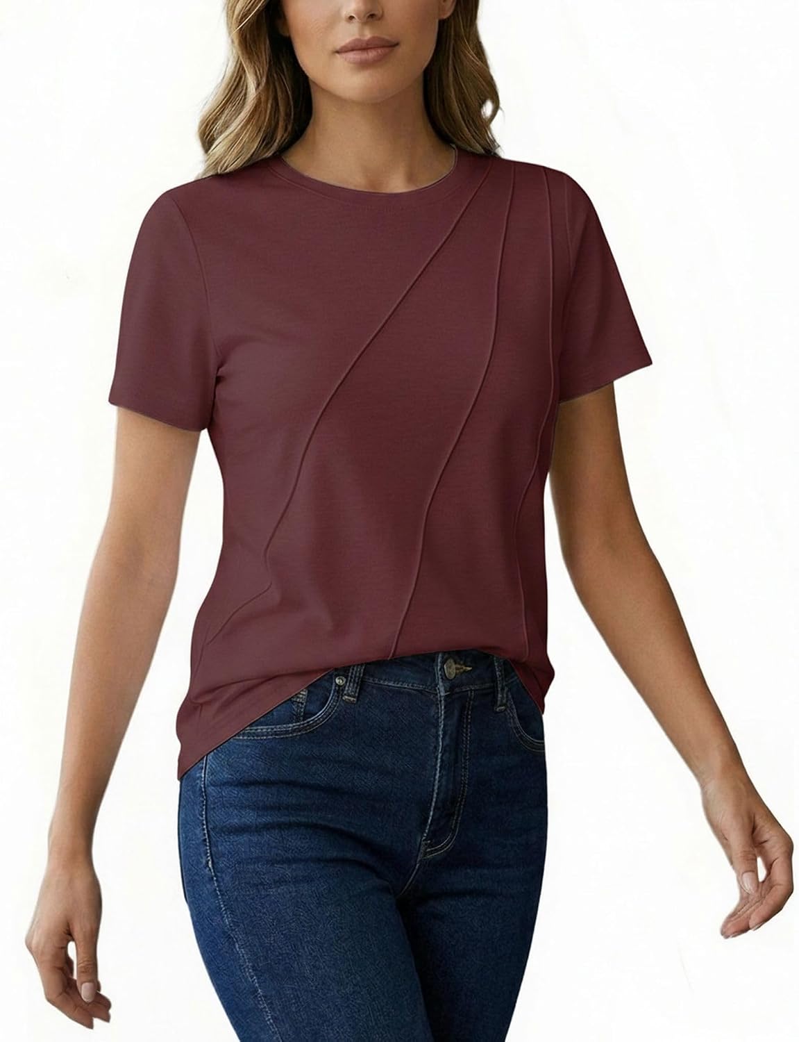 Thumbnail 2 de AirMood Women's Summer T-Shirt, Loose Fit, Crew Neck, Short Sleeves