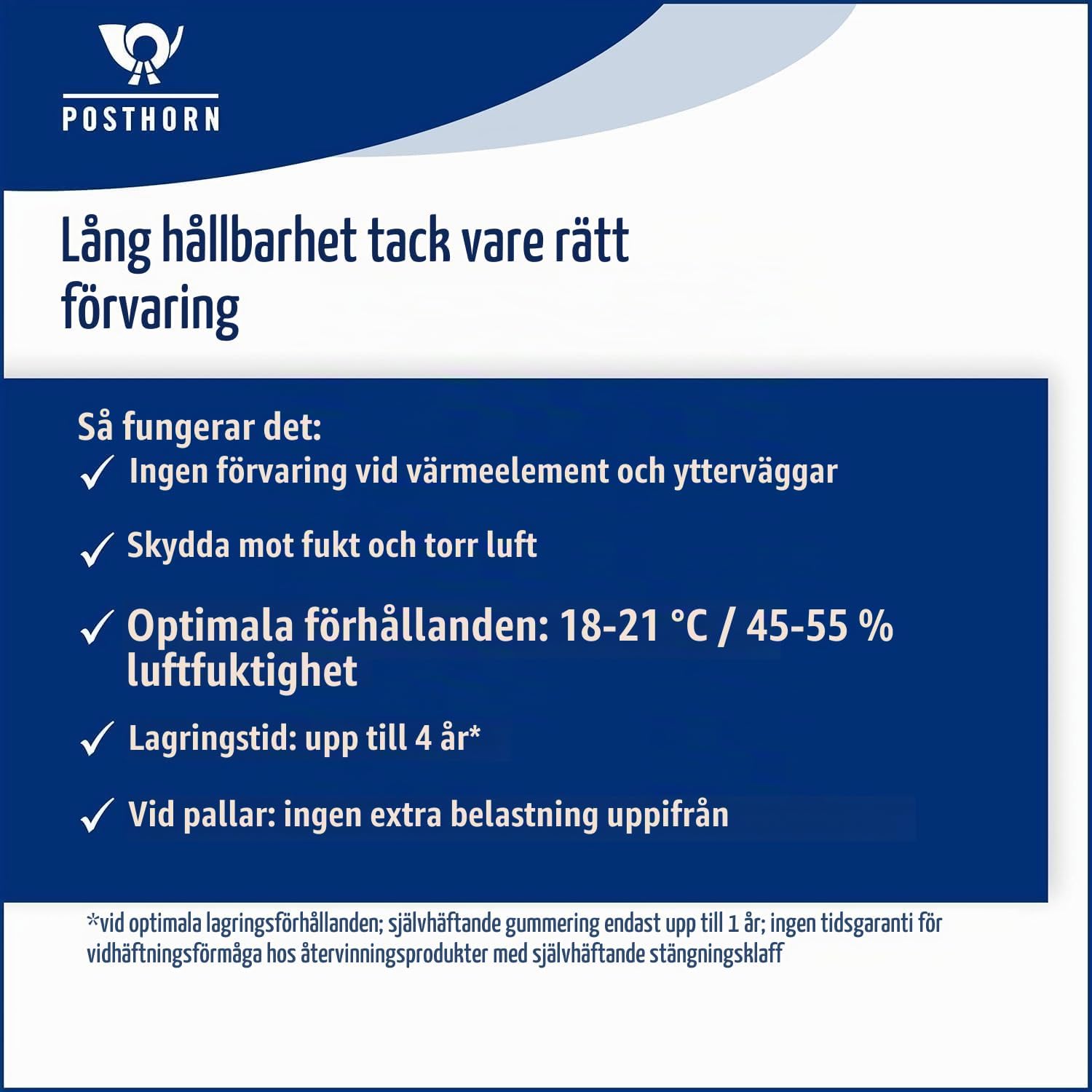 Thumbnail 3 de POSTHORN C4-fraktpåsar i vitt papper, 120 g/m², självhäftande utan fönster