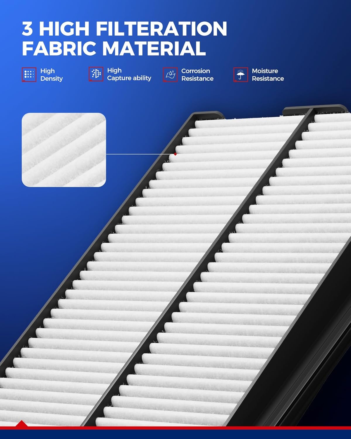 Thumbnail 6 de KAX Engine & Cabin Air Filter Kit (CA11113 / CF10134) for 2012-2015 Honda Civic & 2013-2015 Acura ILX