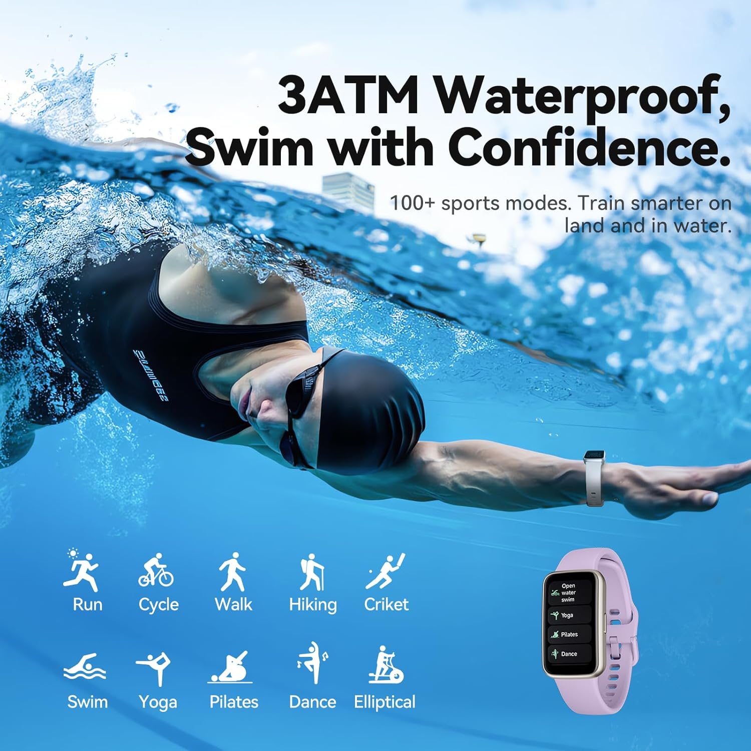 Thumbnail 2 de Enfit Smart Watch for Women & Men: Slim 1.47" Fitness Tracker with Bluetooth Call and 100+ Sports Modes