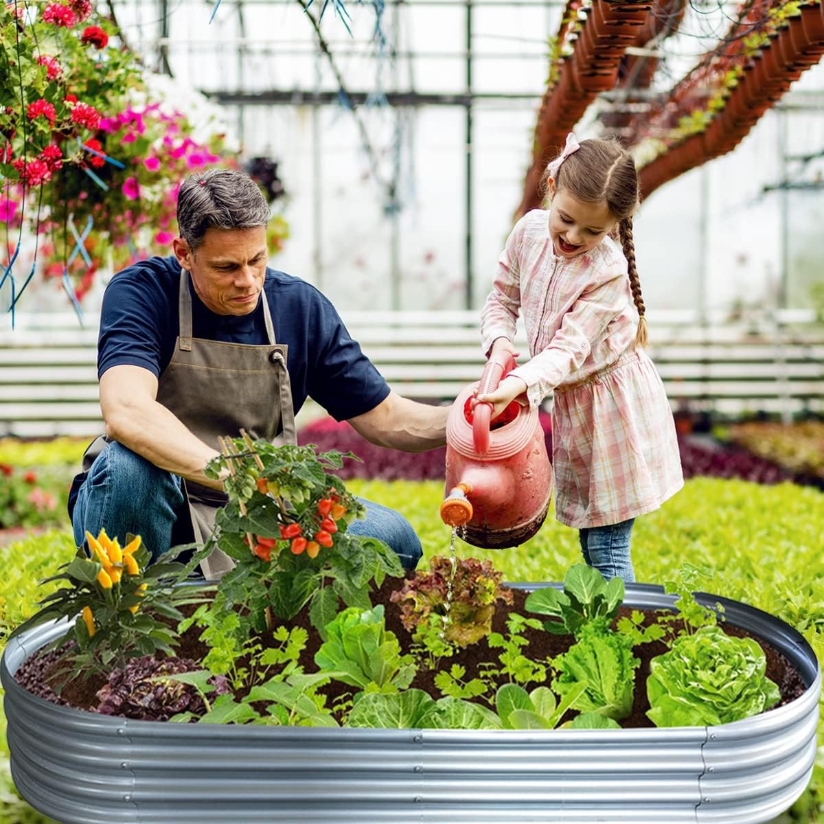 Detalle de COATTOA Raised Garden Bed, 5×3×1 ft