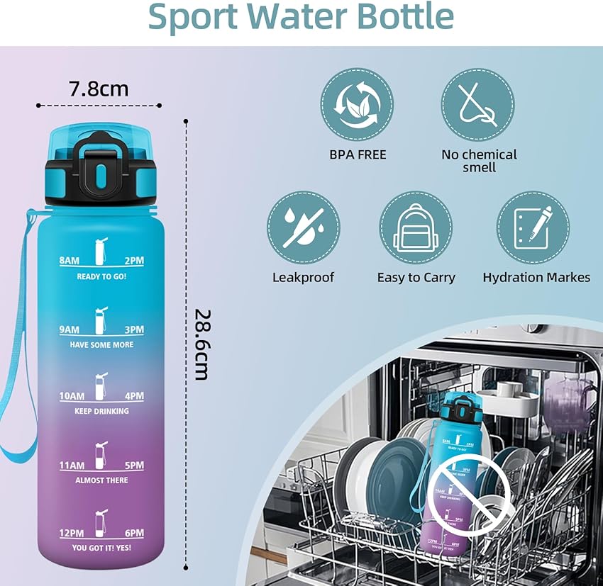Thumbnail 3 de Motswedi Botella Agua 1000 ml reutilizable 🚰