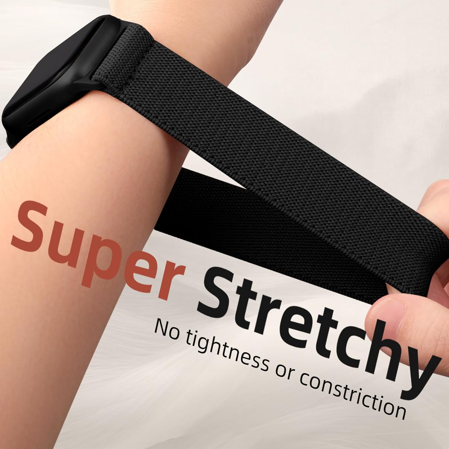 Detalle de Maledan 10 Pack Elastic Nylon Sport Loop Straps for Apple Watch (40/41/38/42/44/45/46/49mm)