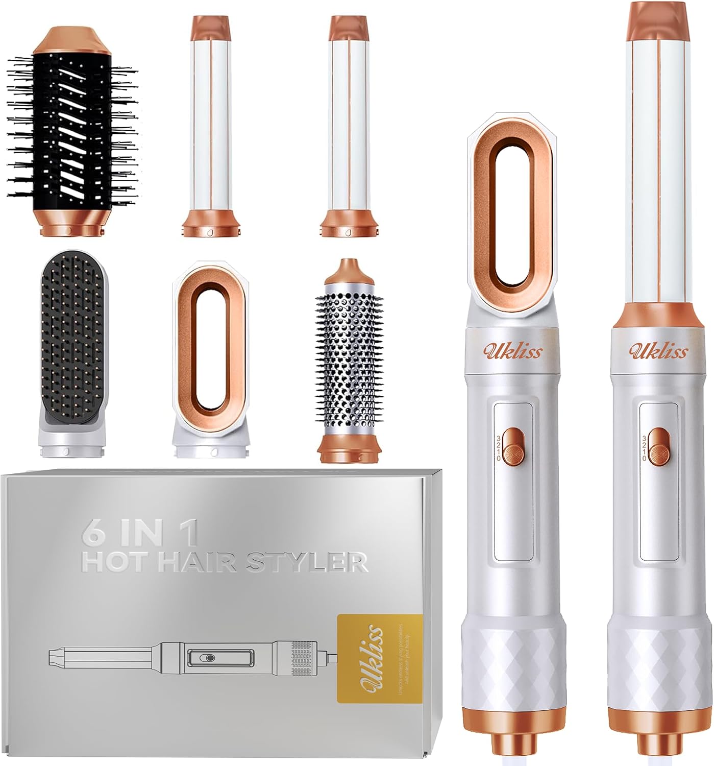 Detalle de UKLISS Secador 6 en 1 hair styler