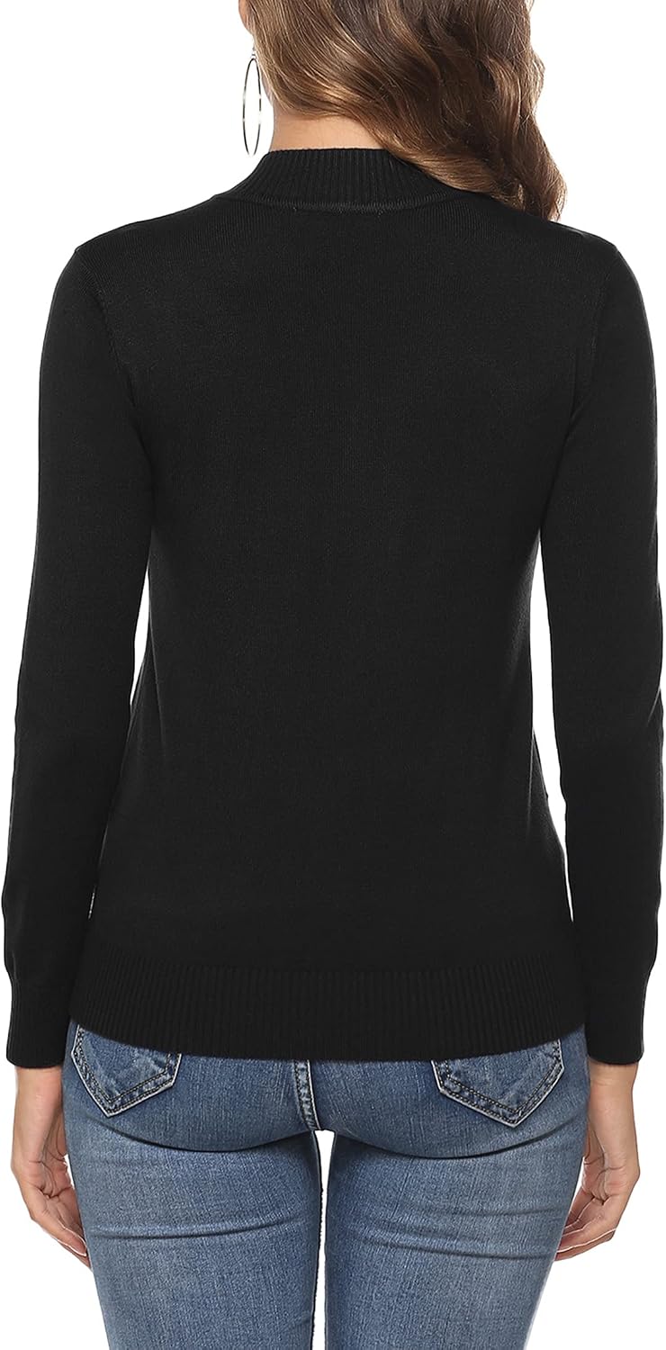 Thumbnail 6 de Aottori Strickjacke Damen Kurz mit Reißverschluss