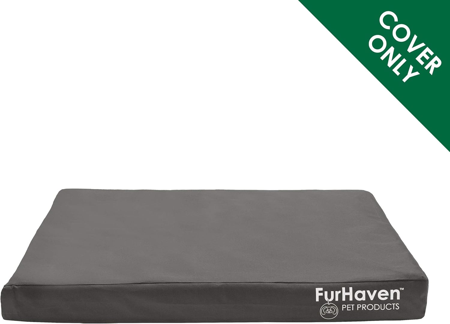 Detalle 2 de Furhaven Ersatzbezug für Hundebett – wasserabweisend, Steingrau, Größe M