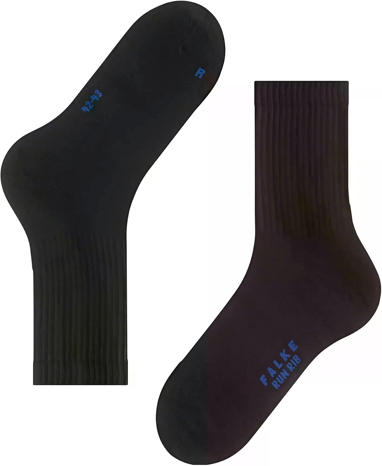 Detalle de FALKE mixte Run Rib Crew: chaussettes côtelées mixtes, semelles bouclette et coton fonctionnel