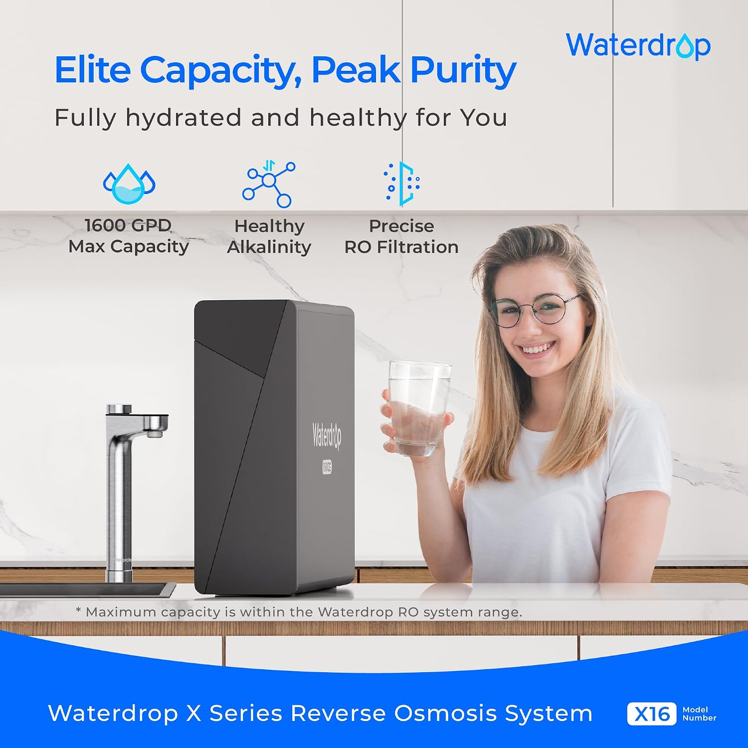 Detalle 2 de Waterdrop X16 Tankless Reverse Osmosis System