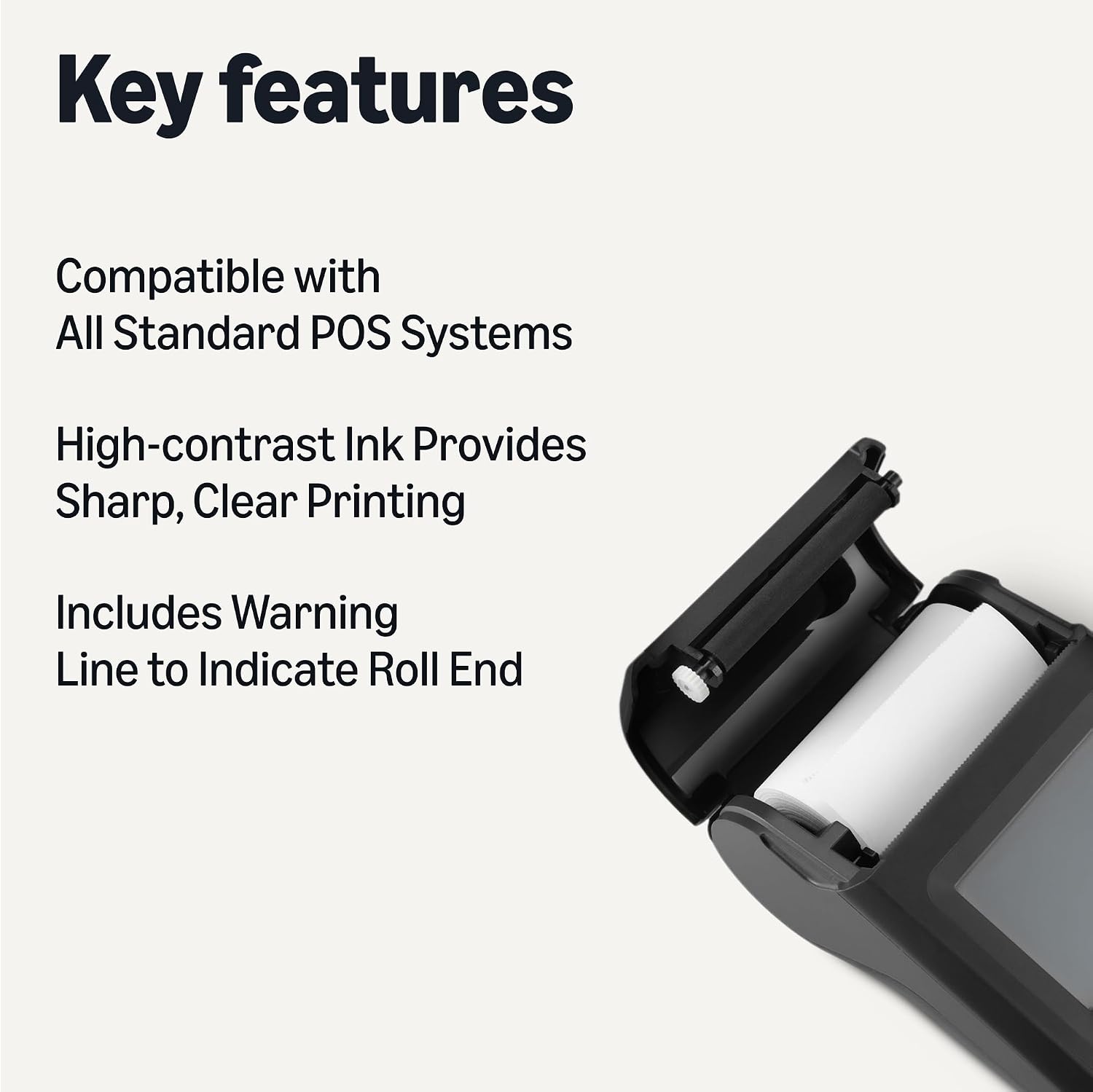 Thumbnail 1 de Amazon Basics Thermal Paper Receipt Rolls 57×40 mm 🧾