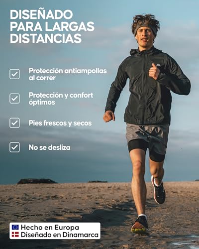 Detalle de Chaussettes DANISH ENDURANCE pour course longue, anti-ampoules, 3 et 5 paires
