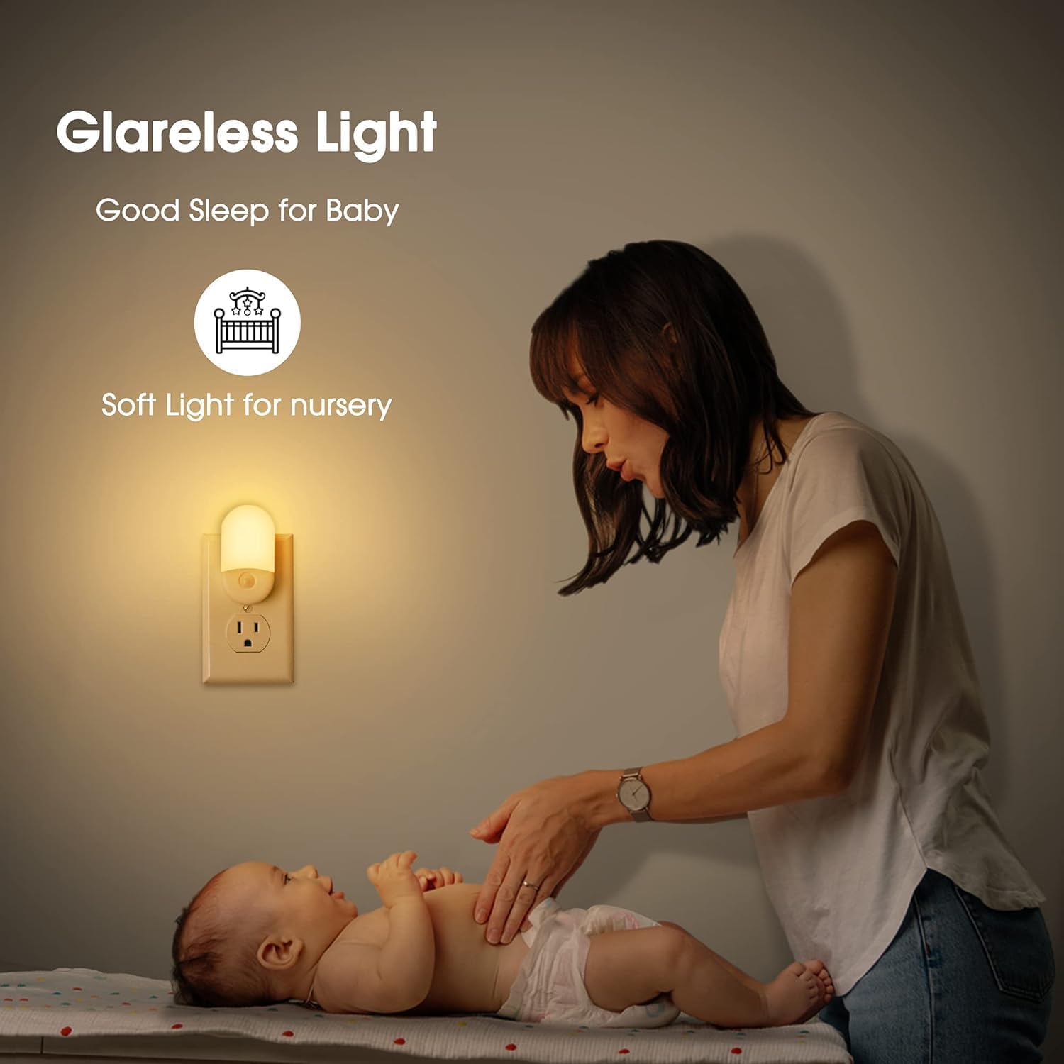 Thumbnail 2 de L LOHAS LED IP032 Plug-In Night Lights, 2-Pack, 30/60 lm, Soft White