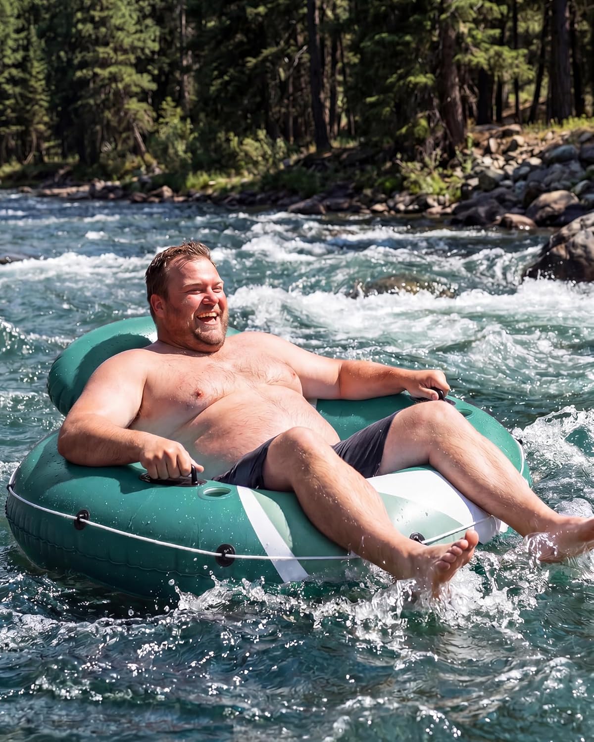 Thumbnail 6 de River Tube for Adults — Heavy-Duty 48" with Mesh Bottom, Pain-Free Lounge on Rivers & Lakes