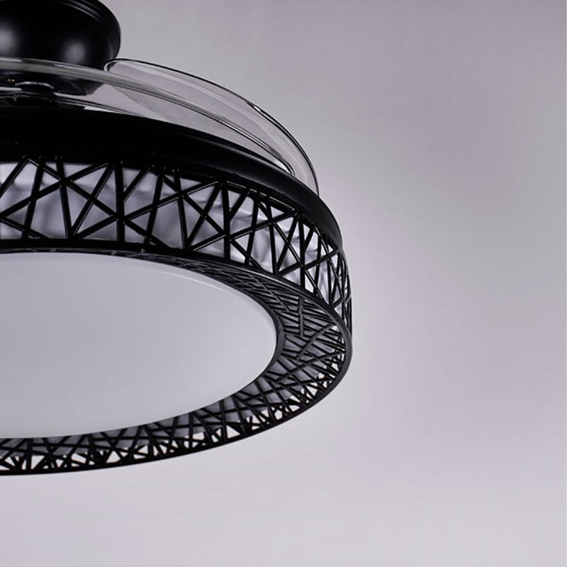 Thumbnail 1 de Bel Air Nido Ventilador de Techo con Luz y Mando a Distancia 72W, 108 cm, Aspas Retráctiles, Negro
