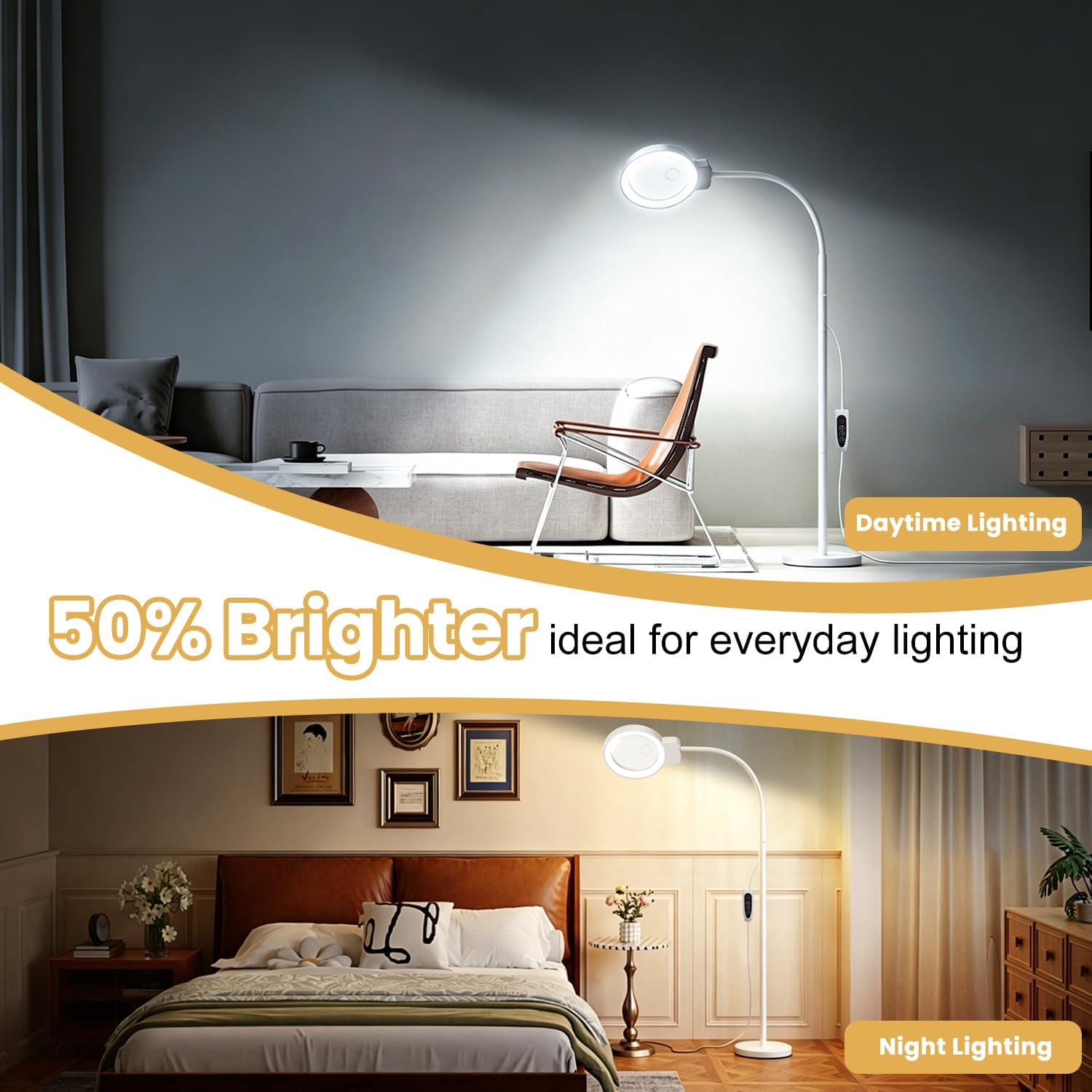 Thumbnail 3 de GOI GOI033 Floor-Standing Magnifying Lamp, 10X/30X, 72 LEDs