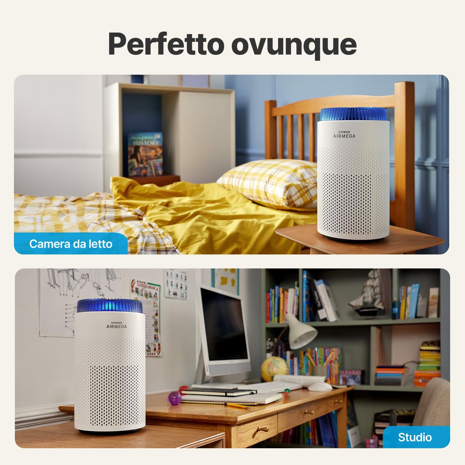 Thumbnail 6 de Coway Airmega 50: purificatore d'aria compatto per camere da letto e piccoli spazi