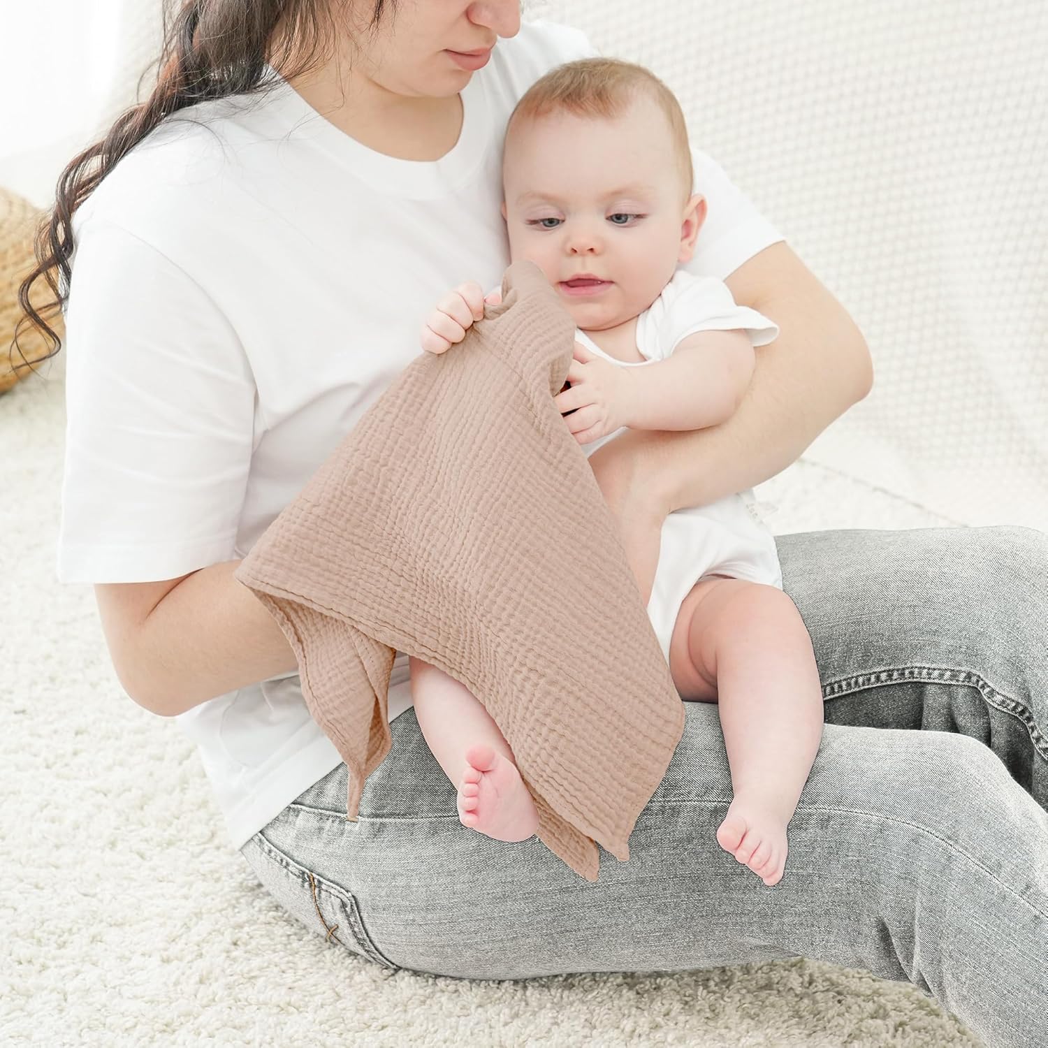 Thumbnail 4 de bearmoss Muslin Squares 60x60 cm cotton burp cloths 👶