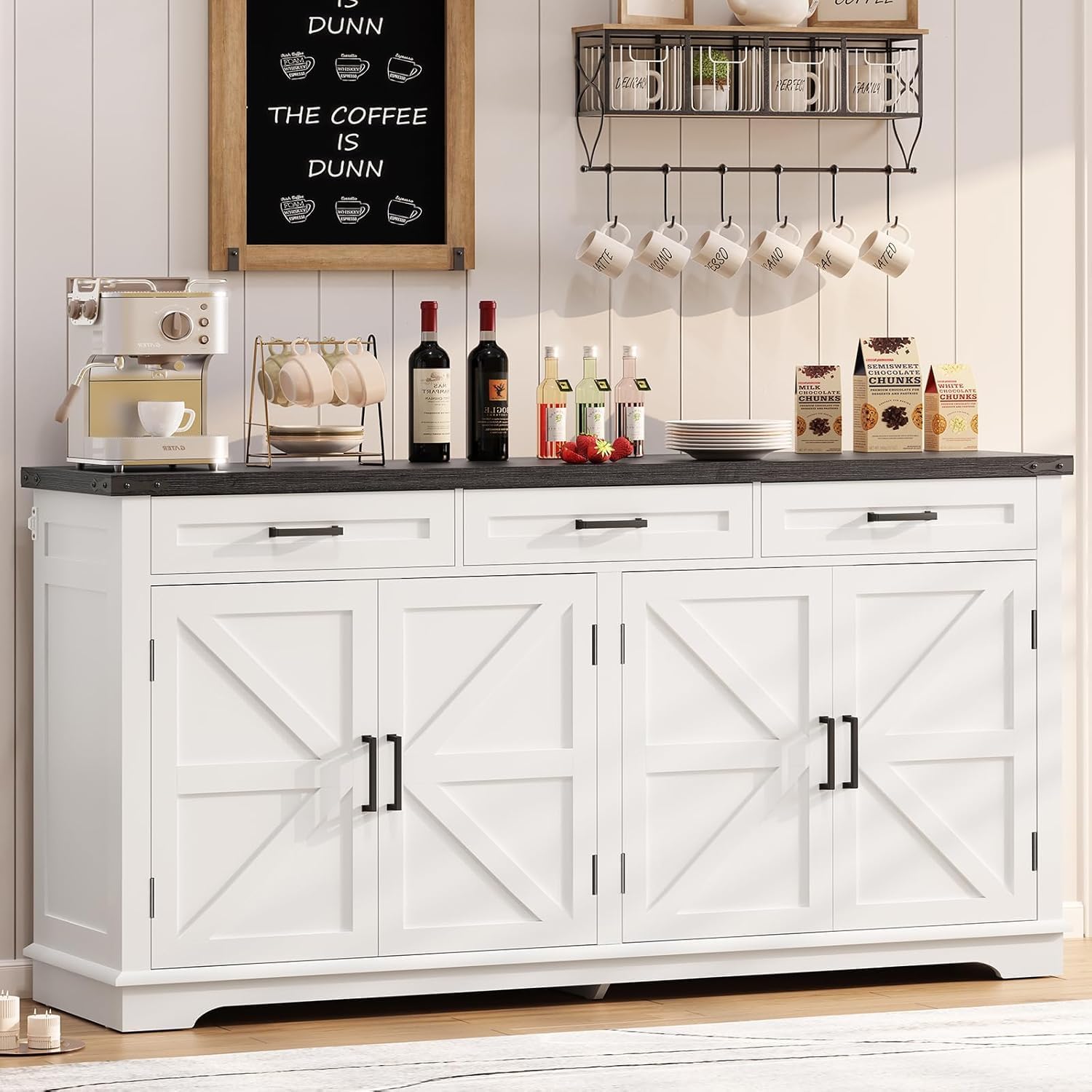 Detalle de Usikey Buffet Cabinet, 61-Inch