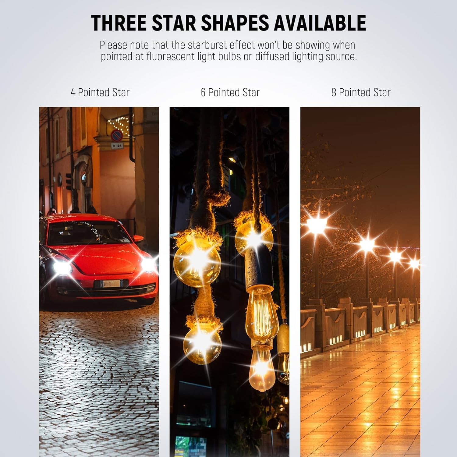 Thumbnail 1 de NEEWER 40.5mm Star Filters Cross Screen Set