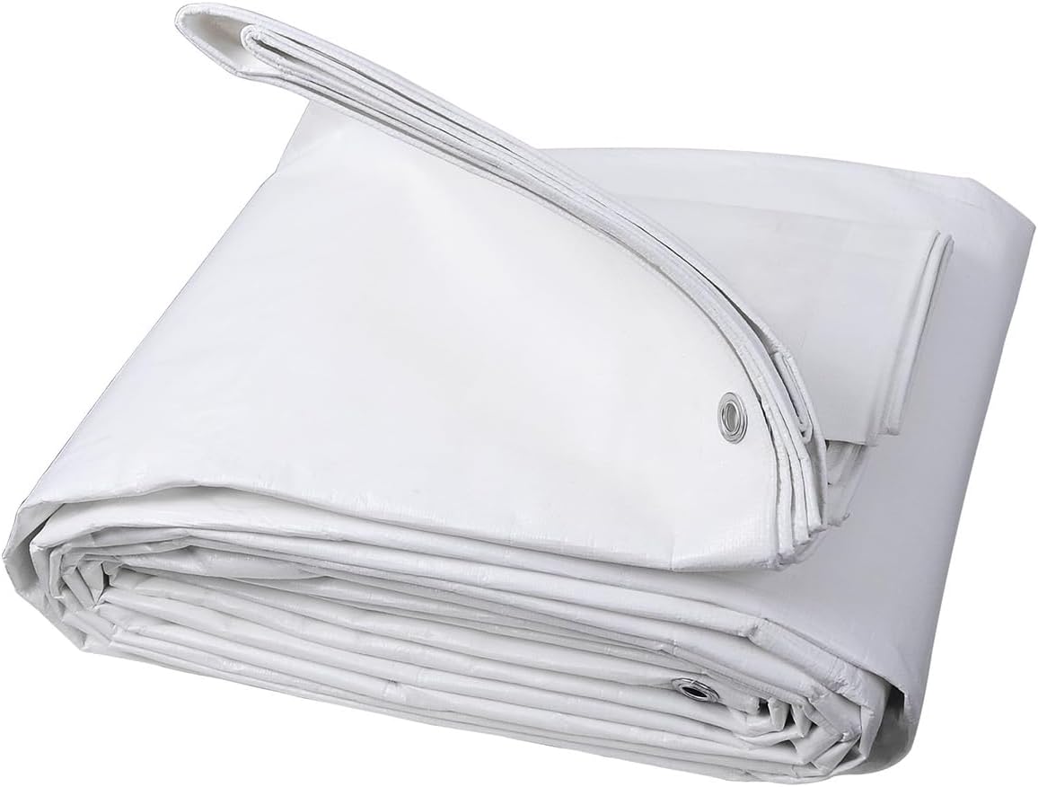 Detalle de WOLTU Telone occhiellato idrorepellente 1,5x2 m in PE 280 g/m² (grigio+nero)