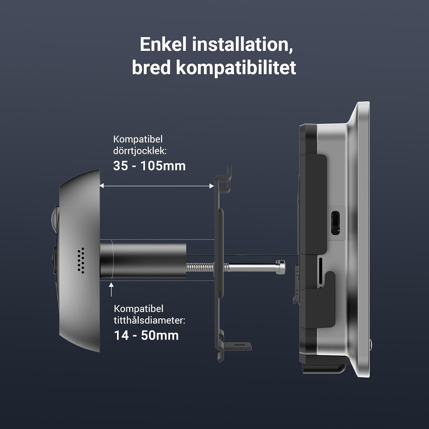 Detalle de EZVIZ titthålskamera EP4