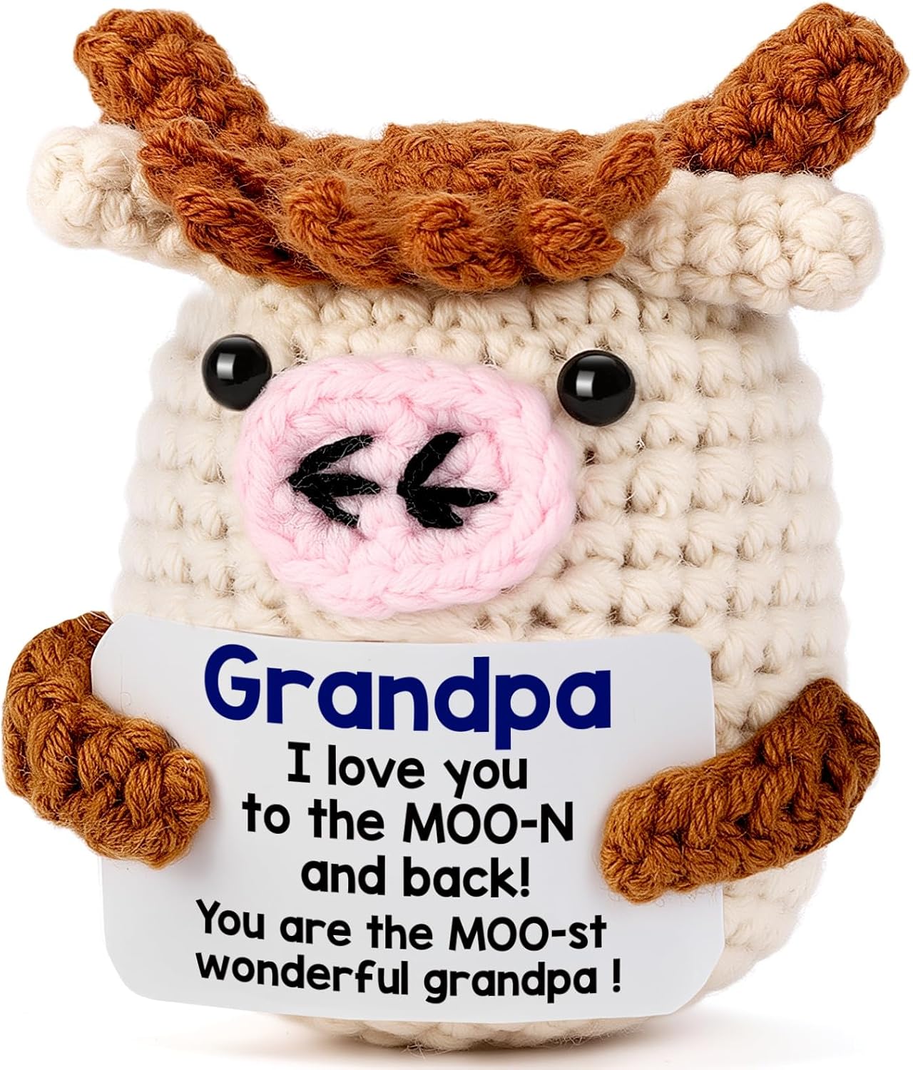 Thumbnail 5 de YUEYUQIU Handmade Crochet Cow Teacher Gift – Thoughtful Thank You for Women Teachers