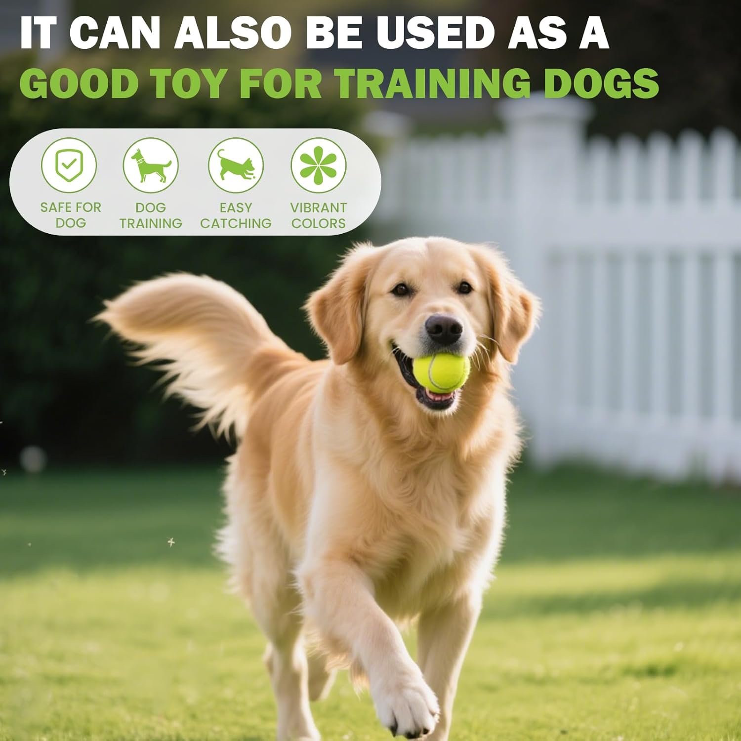 Thumbnail 6 de FURWEY Pressureless Tennis Balls Bulk Pack (Natural Rubber & Felt) + Mesh Bag