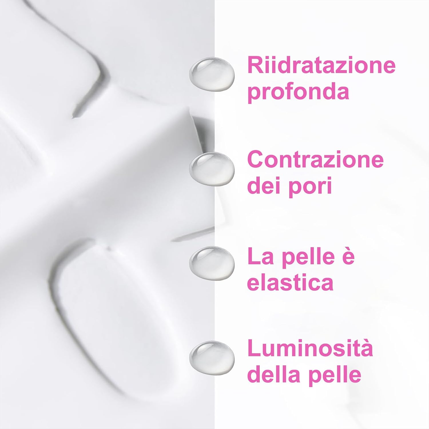 Detalle de Maschera Viso al Collagene Bio “Face Mask” – maschere notturne idratanti in fogli (5 pezzi)