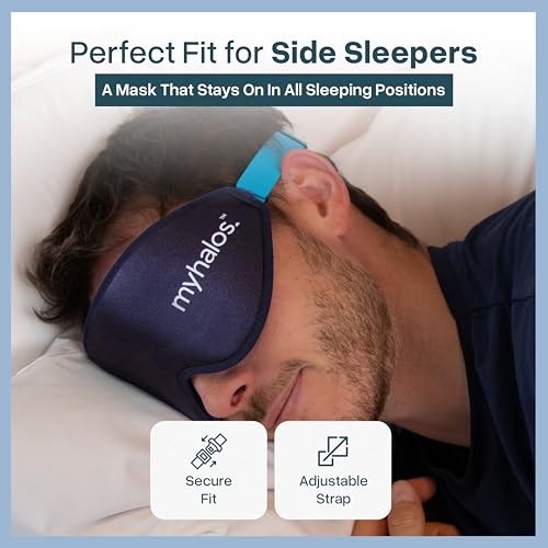 Detalle de MyHalos Blackout Sleep Mask: 3D Contoured Eye Mask for Sleeping