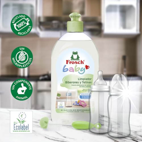 Detalle 2 de Frosch Baby Limpiador biberones y tetinas 8x500 ml