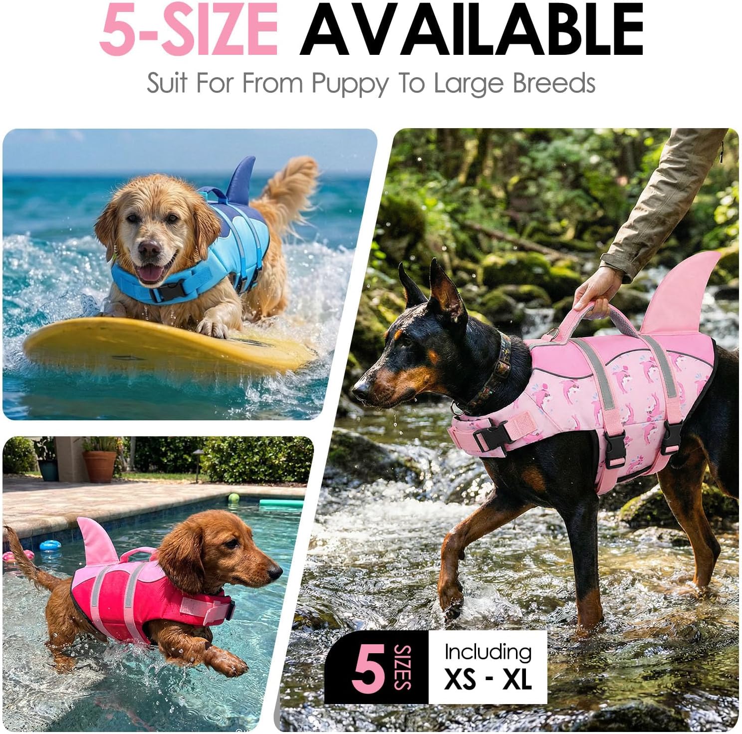 Thumbnail 6 de AOFITEE Dog Life Jacket, L