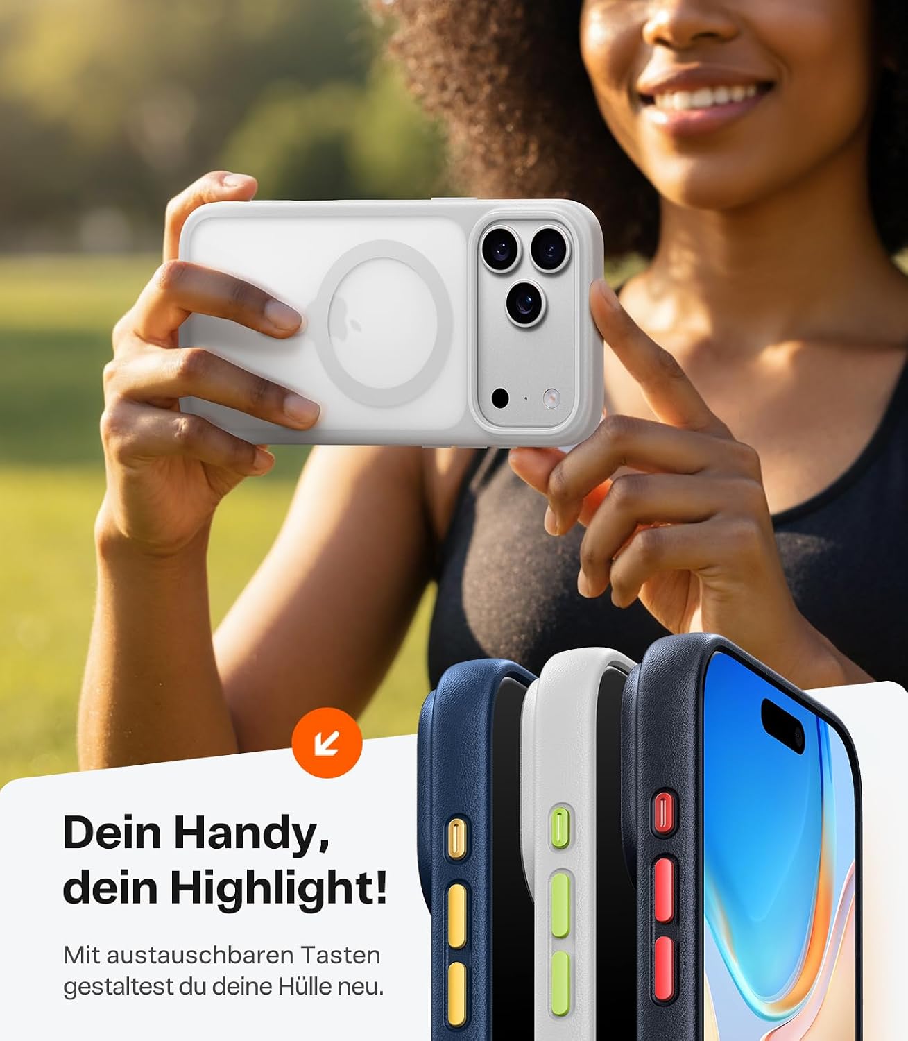 Thumbnail 6 de TORRAS Guardian-Mag für iPhone 17 Pro Max Hülle mit MagSafe, Kameraschutz und stoßdämpfender Bauweise