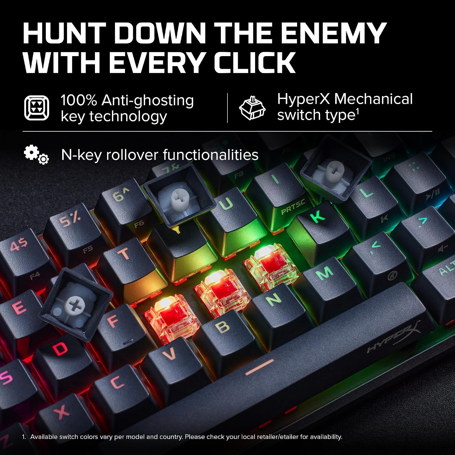 Thumbnail 2 de HyperX 65% mechanical gaming keyboard