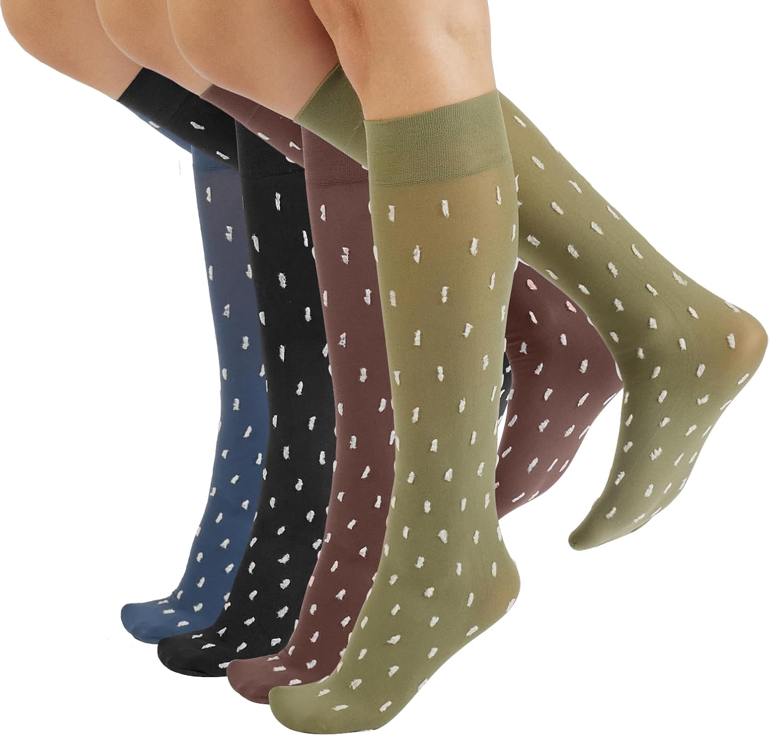 Detalle 2 de CALZITALY 4 Paires Mi-Bas Opaque 40 DEN en Microfibre – Made in Italy
