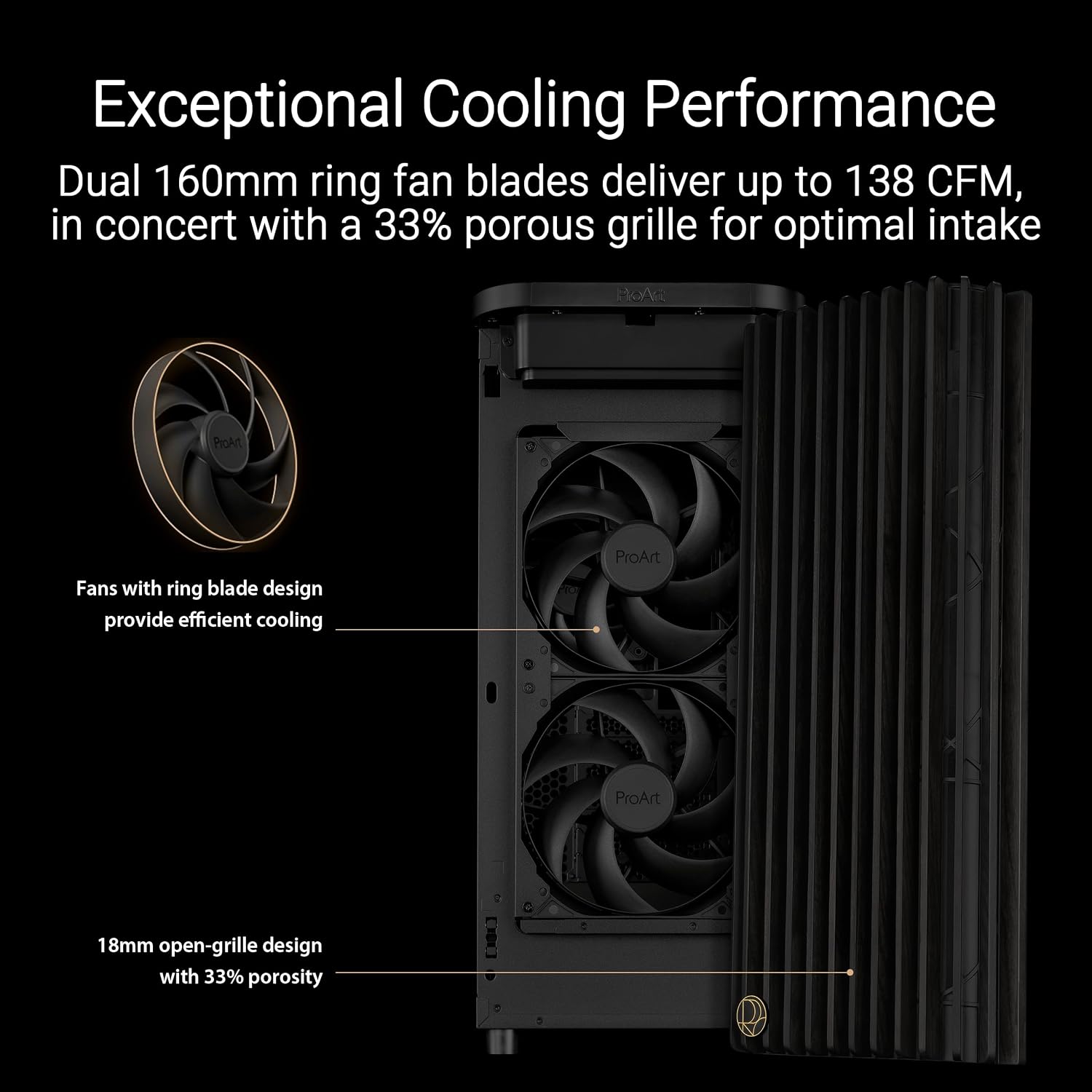 Detalle 2 de ASUS ATX mid-tower PC case PA401