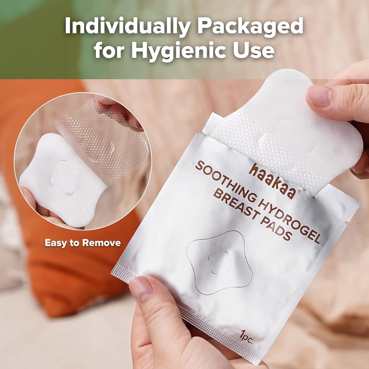 Thumbnail 5 de haakaa Soothies Hydrogel Nipple Pads with Lanolin – 16 Clear Cooling Gel Nursing Pads