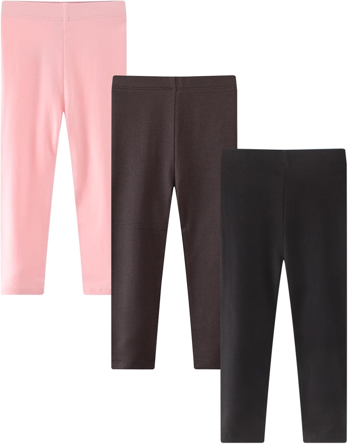 Thumbnail 6 de Kfnire Girls' Leggings 3 Pack Full Length Cotton Leggings with Elastic Waist – 6 Months to 6 Years