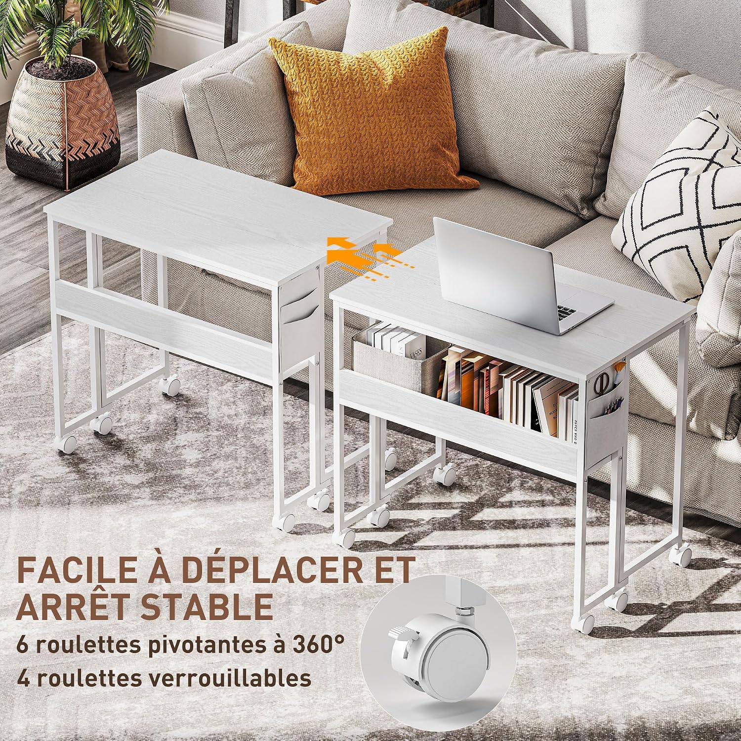 Detalle 2 de Bureau pliant 80 x 50 cm HOMCOM