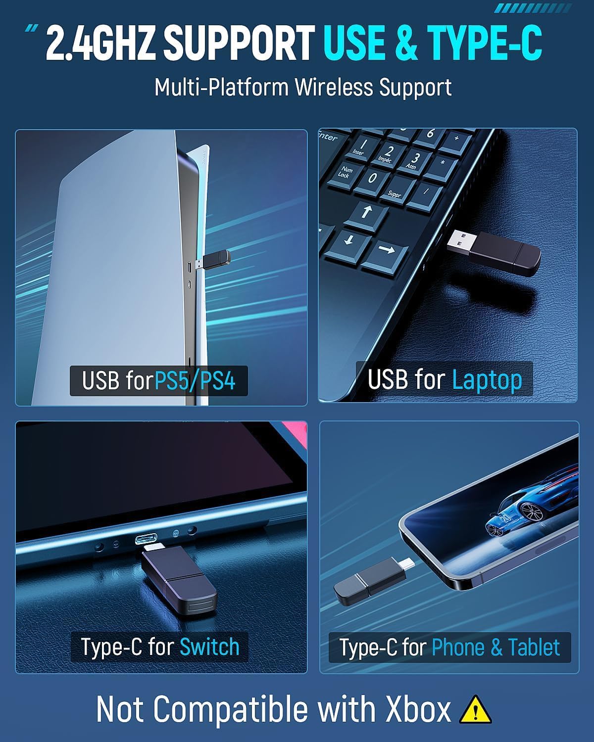 Thumbnail 5 de Tatybo Cascos Gaming 7.1 Inalámbricos