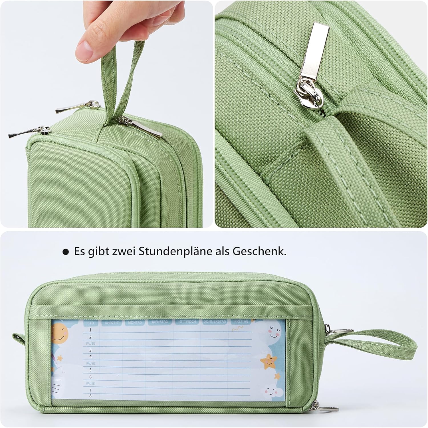 Detalle 2 de KALIDI Federmäppchen mit 3 Fächern