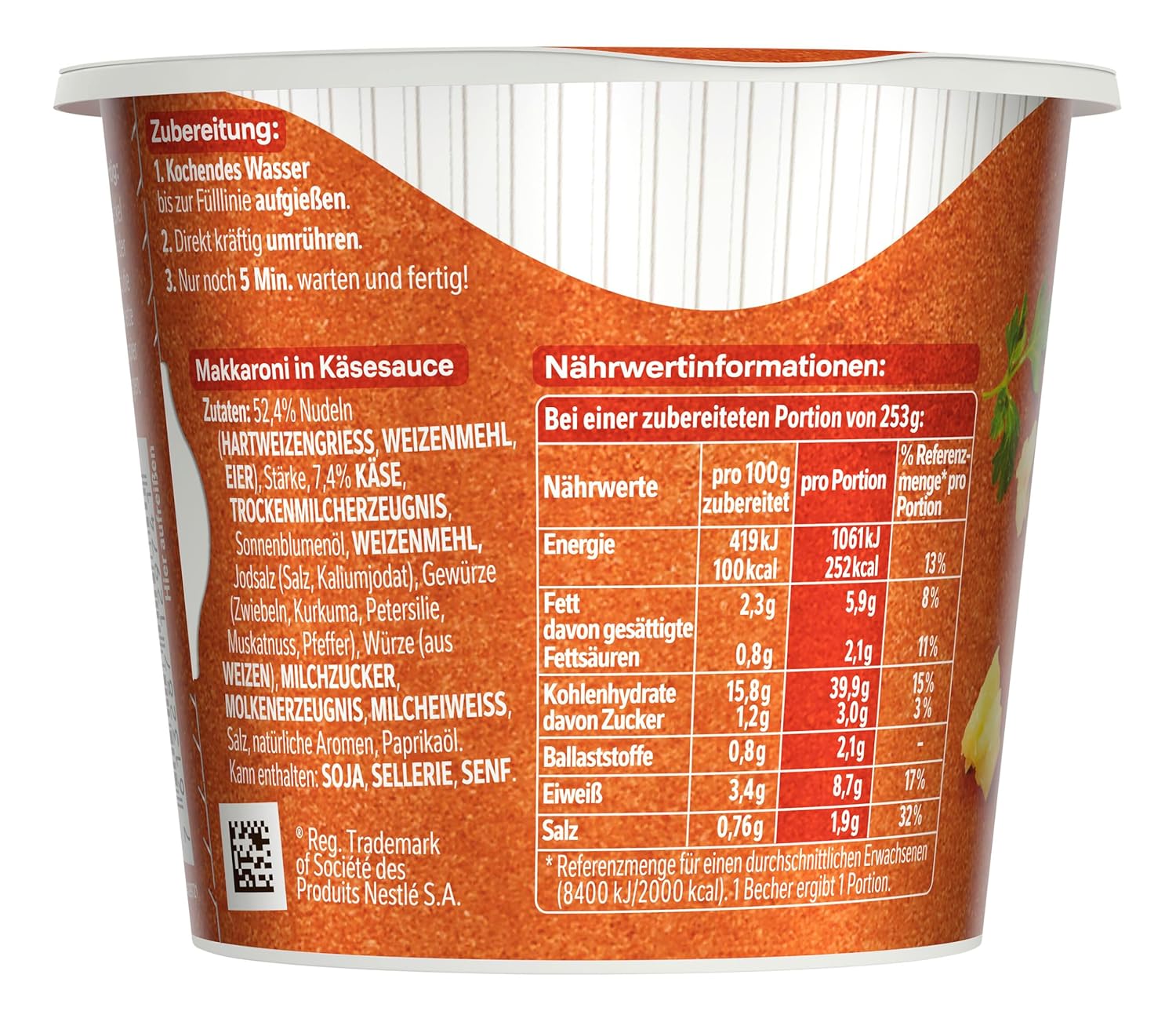 Thumbnail 1 de Maggi 5 Minuten Terrine Makkaroni und Käse – 8x63 g, cremige Käse-Sauce für unterwegs