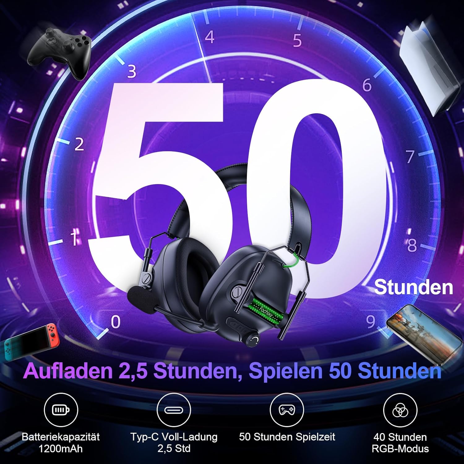 Thumbnail 2 de FC400 Wireless Gaming Headset mit 50 Stunden Akkulaufzeit
