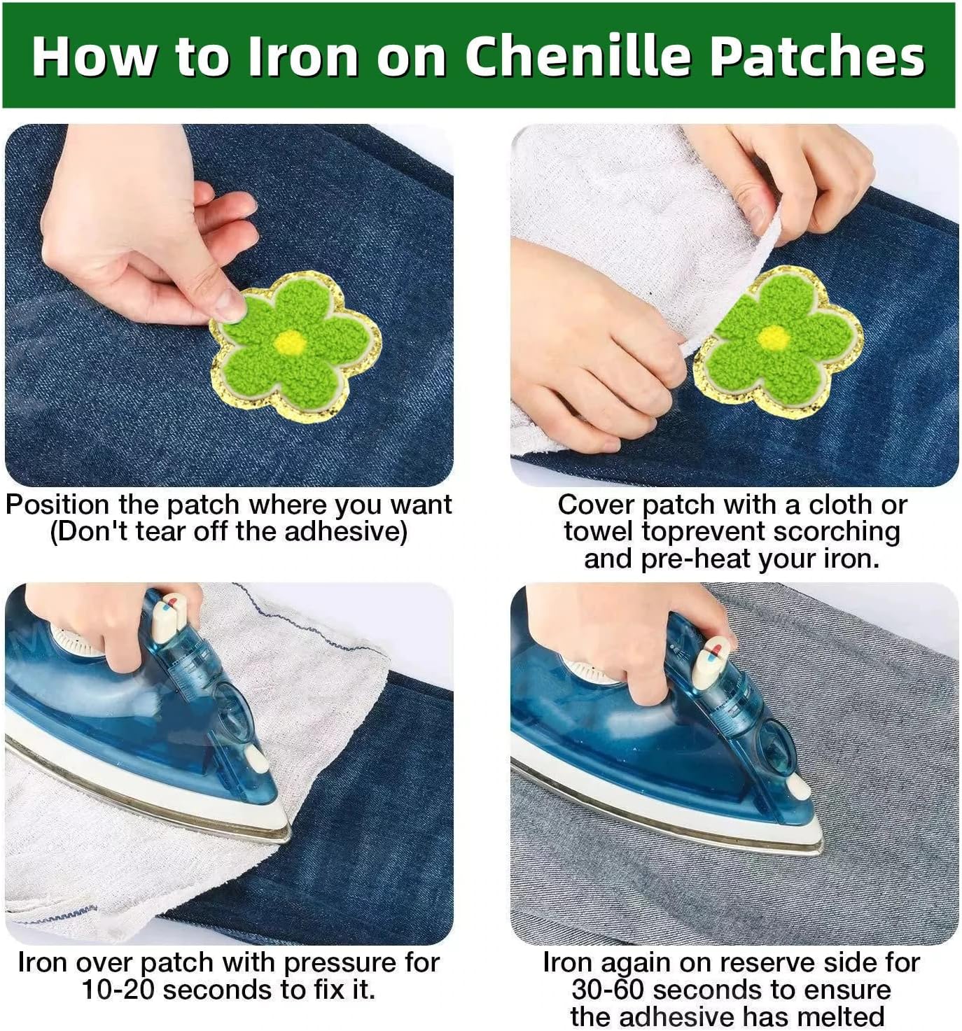 Thumbnail 6 de Star Iron-On Patches, Chenille