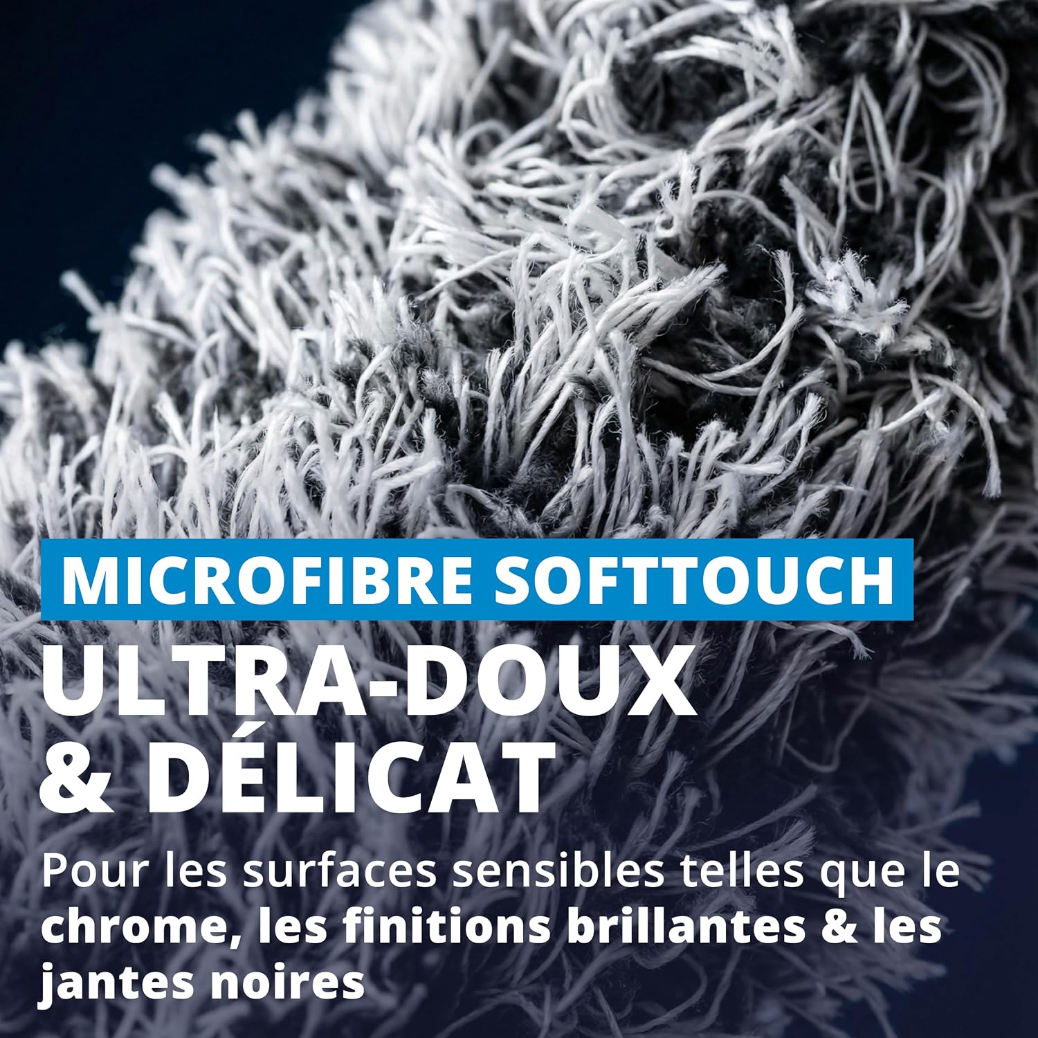 Detalle de LICARGO Brosse Jante Microfibre Extra Fine – Nettoyage en profondeur des jantes, noyau stable