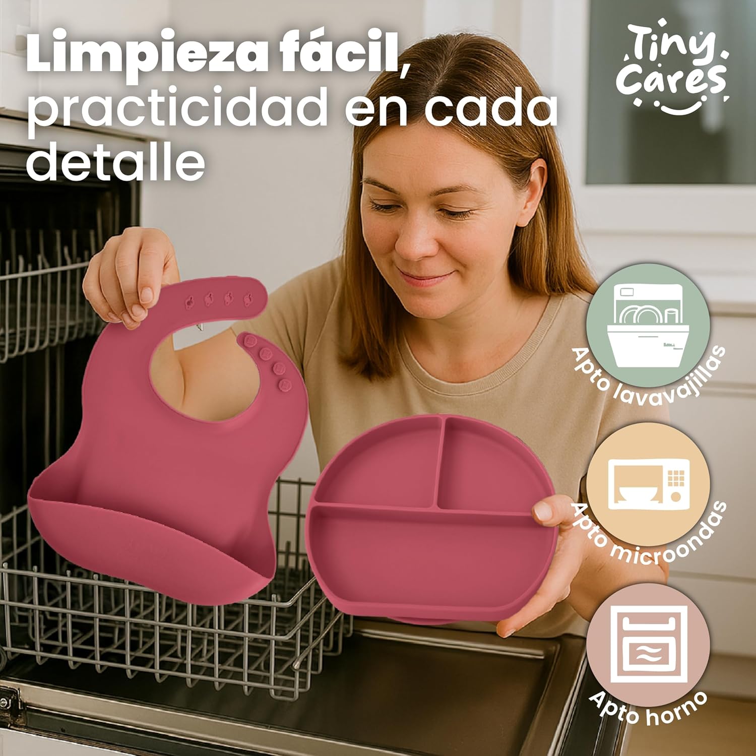 Thumbnail 6 de TINYCARES Vajilla Bebe Silicona