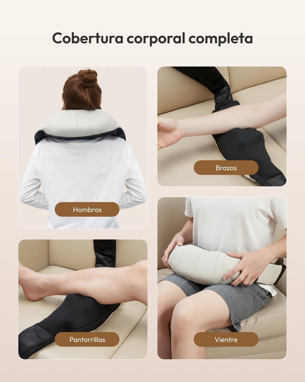 Thumbnail 5 de Nevvue Masajeador Cervical y Espalda 8 nodos 4D